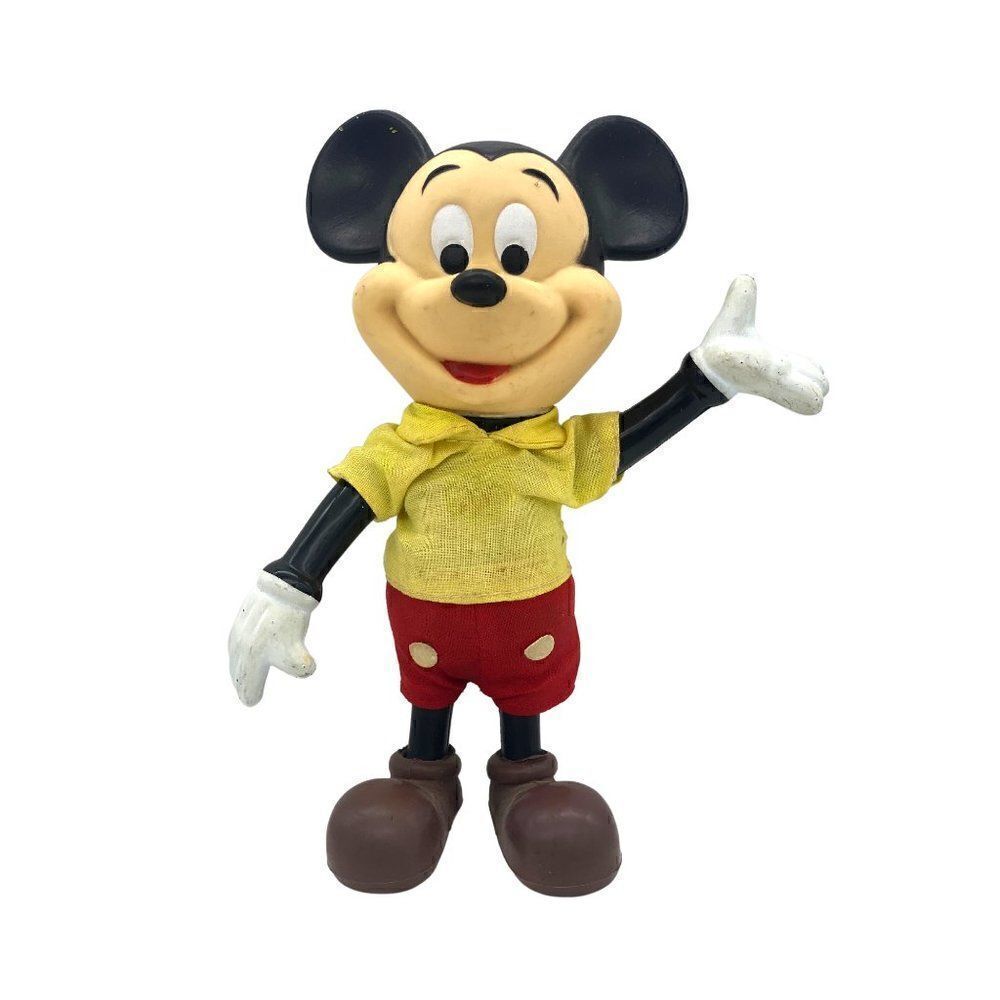 Vintage Mickey Mouse Standing Figurine - Classic Disney Collectible